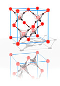 Cristobalite crystal structure