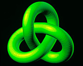 Computer art of a trefoil ideal knot