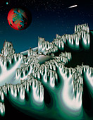 Mandelbrot set fractal - Sacred Lake