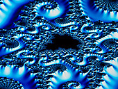 Fractal 3-D image of the Mandelbrot Set