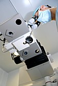 Laser eye surgery microscope