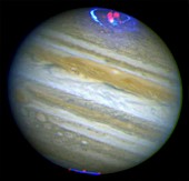 Jupiter's aurorae,X-ray and UV image
