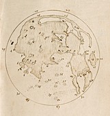 Harriot's Moon map,c.1612