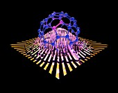 Buckyball molecule,conceptual artwork