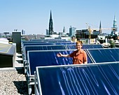 Solar heat collectors,Germany