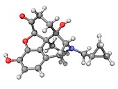 Naltrexone drug molecule
