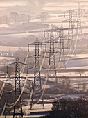 Electricity pylons