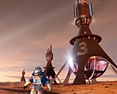 Future Mars exploration,artwork