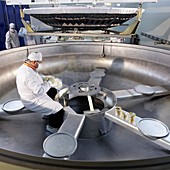 Herschel space telescope construction