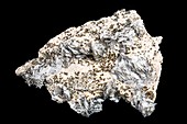 Barite and chalcopyrite crystals