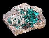 Dioptase crystals