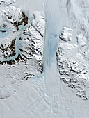 Byrd Glacier,Antarctica,satellite image