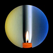 Candle flame,schlieren image