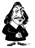 Rene Descartes,caricature