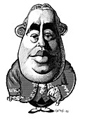 David Hume,caricature