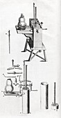 Air pump equipment,18th century artwork