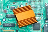 Microchip processor heat sink