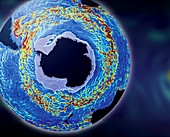Antarctic ocean current,computer model