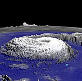 Hurricane Erin,3-D computer image