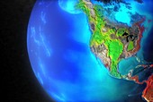 North and Central America climate model