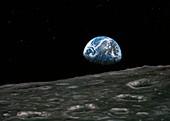 Earthrise photograph,artwork