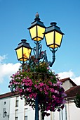 Lampost in a French market town