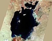 Aral Sea,satellite image,1973