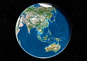 Southeast Asia,satellite image