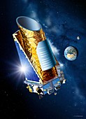 Kepler Mission space telescope,artwork