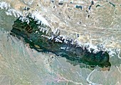 Nepal,satellite image
