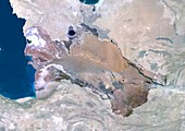 Turkmenistan,satellite image