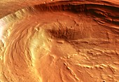 Biblis Patera volcanic crater,Mars