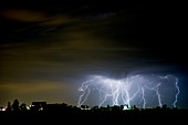 Huge electrical storm,USA