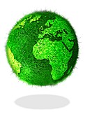 Green planet,conceptual artwork