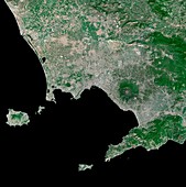 Gulf of Naples,Italy,satellite image