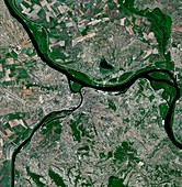 Belgrade,Serbia,satellite image