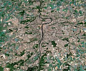 Prague,Czech Republic,satellite image