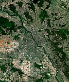 Warsaw,Poland,satellite image