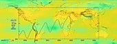 Global carbon dioxide variations,2006