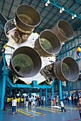 Saturn V rocket and F-1 engines