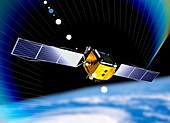 Communications satellite,artwork