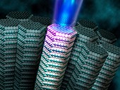 Nanowire laser,artwork