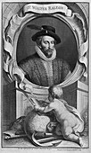 Sir Walter Raleigh,English explorer