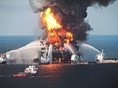 Deepwater Horizon oil rig fire