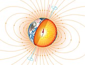 Earth's magnetic field,artwork