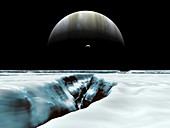 Jupiter and its moons,artwork