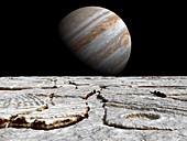 Jupiter from Europa,artwork