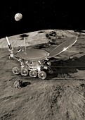 Lunokhod 1 lunar rover,artwork