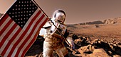 US exploration of Mars,artwork