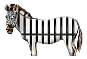 Animal in captivity,conceptual image